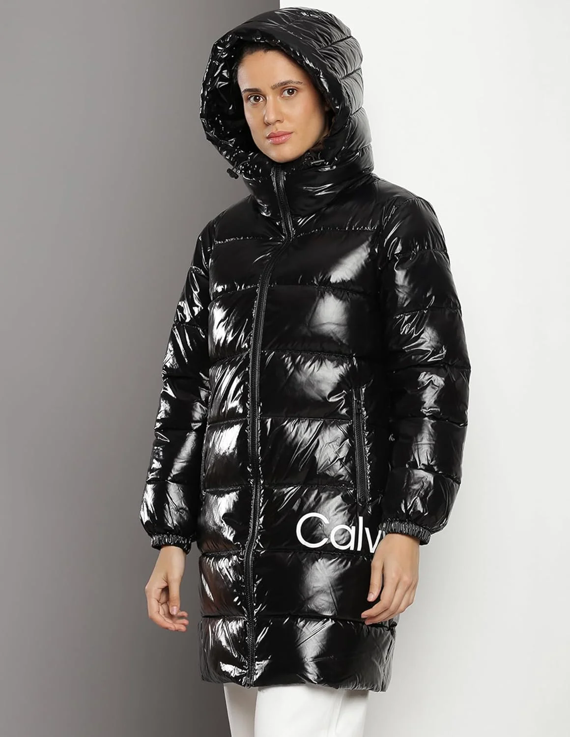 کت بلند براق زنانه کلوین کلاین کت بلند براق زنانه کلوین کلاین