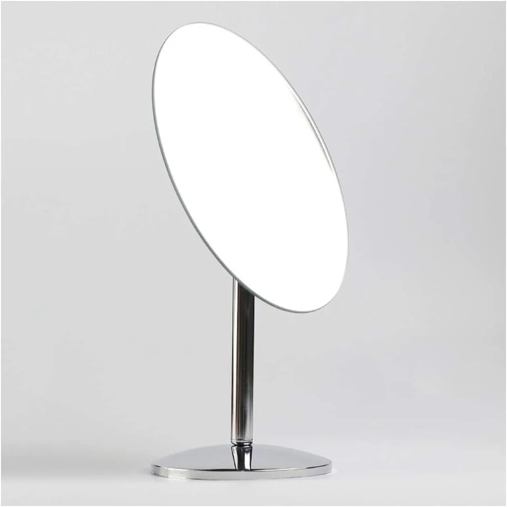 آینه آرایشی BXU-BG، آینه رومیزی ساده با قابلیت چرخش، مناسب حمام، میز کار، لپ تاپ و آرایش