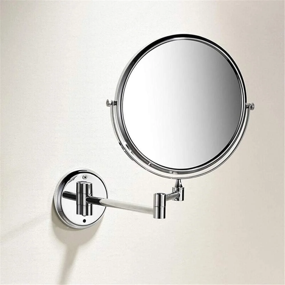آینه دو طرفه حمام با بزرگنمایی 3 برابر و تاشو تلسکوپی