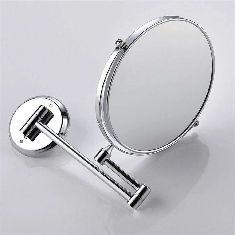 آینه دو طرفه حمام با بزرگنمایی 3 برابر و تاشو تلسکوپی