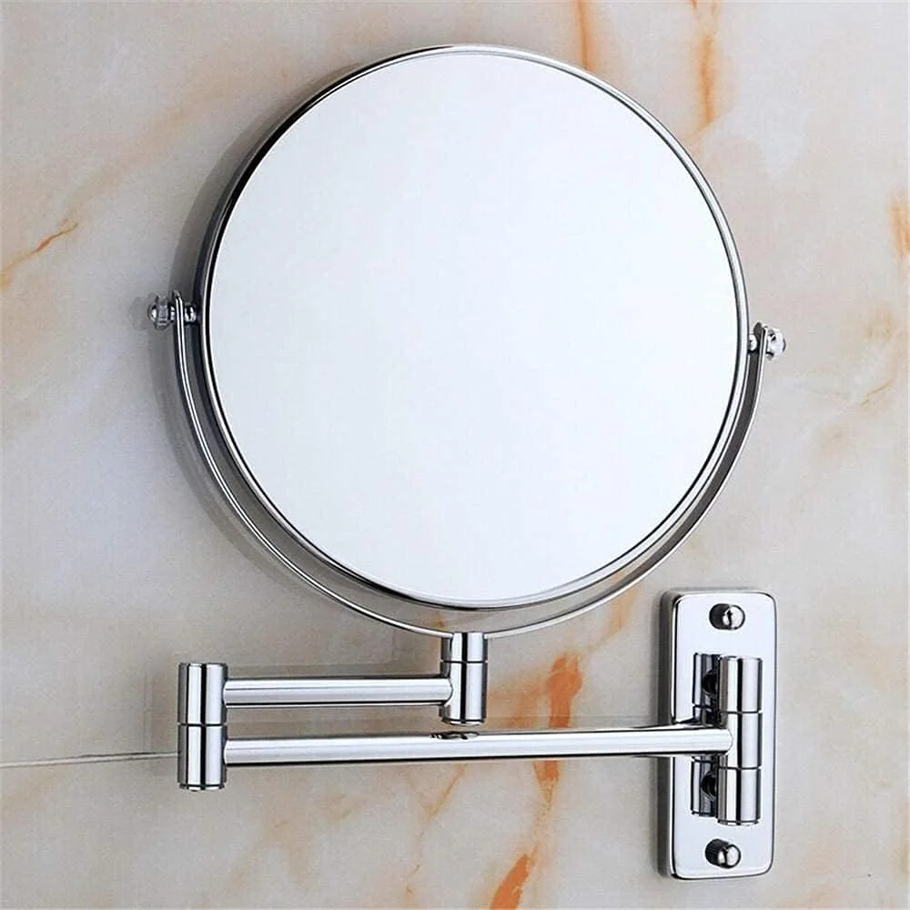 آینه دو طرفه حمام با بزرگنمایی 3 برابر و تاشو تلسکوپی