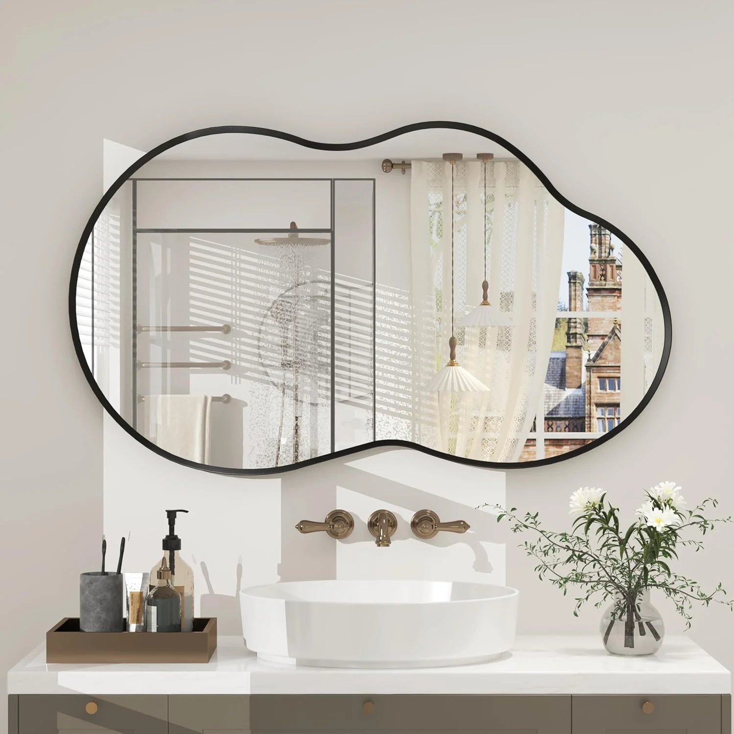 آینه نامنظم حمام 50x90