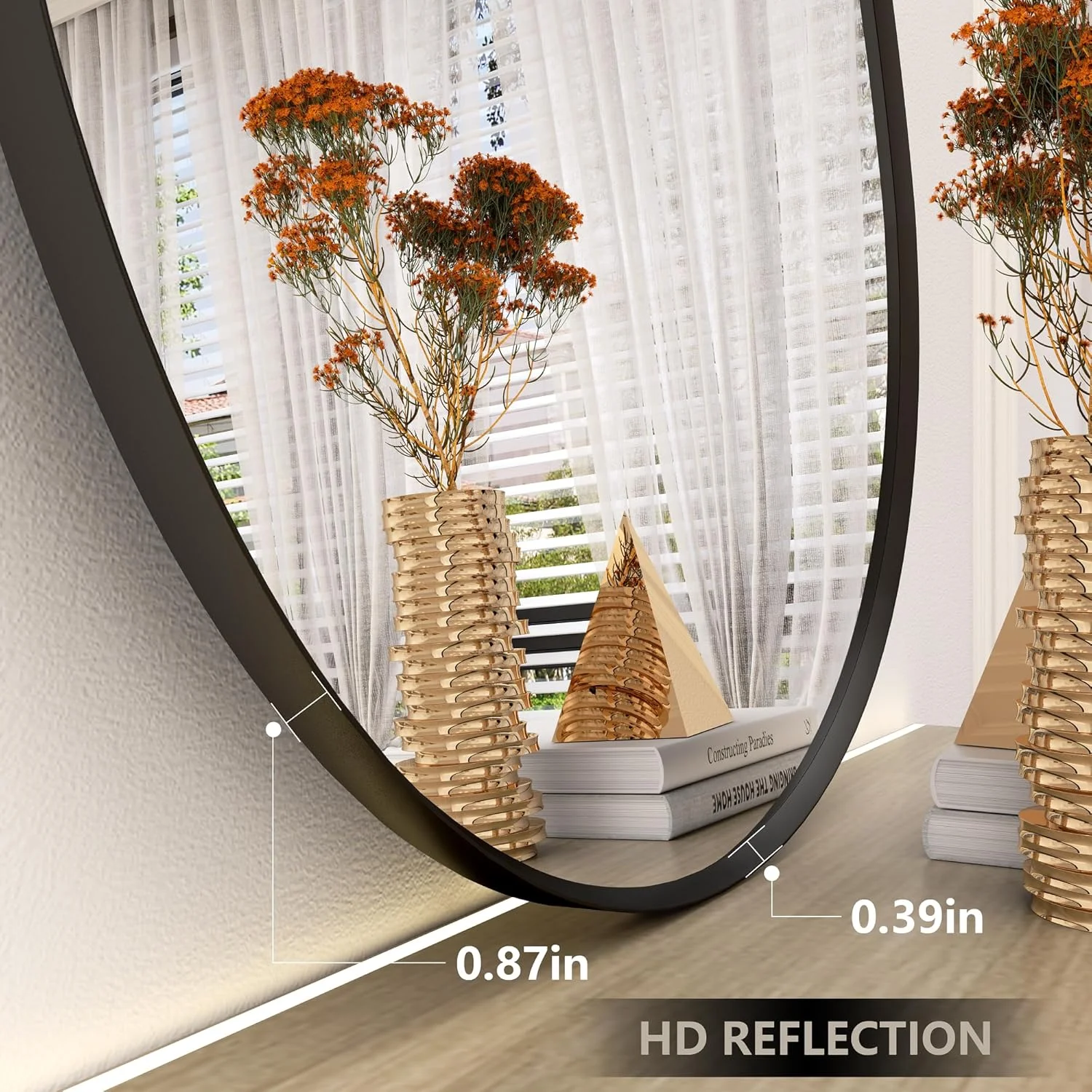 آینه نامنظم حمام 50x90