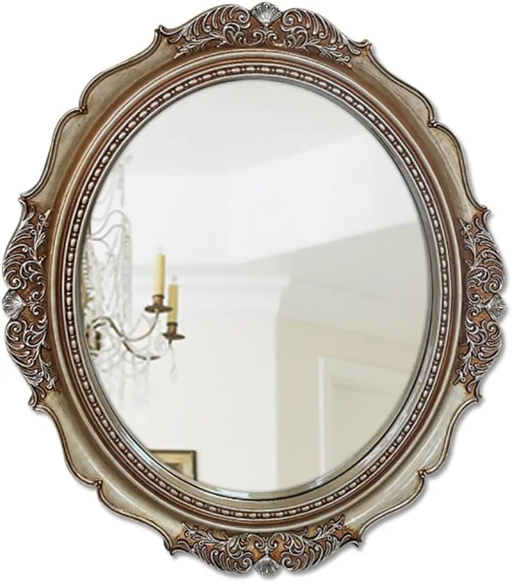 آینه دیواری تزئینی، آینه گرد دیواری، آینه دکور دیوار، آینه حمام، آینه آرایش، آینه میز آرایش اتاق خواب، آینه دکور ورودی، آینه قدیمی برای دیوار، آینه تزئین شده با قاب پر نقش و نگار