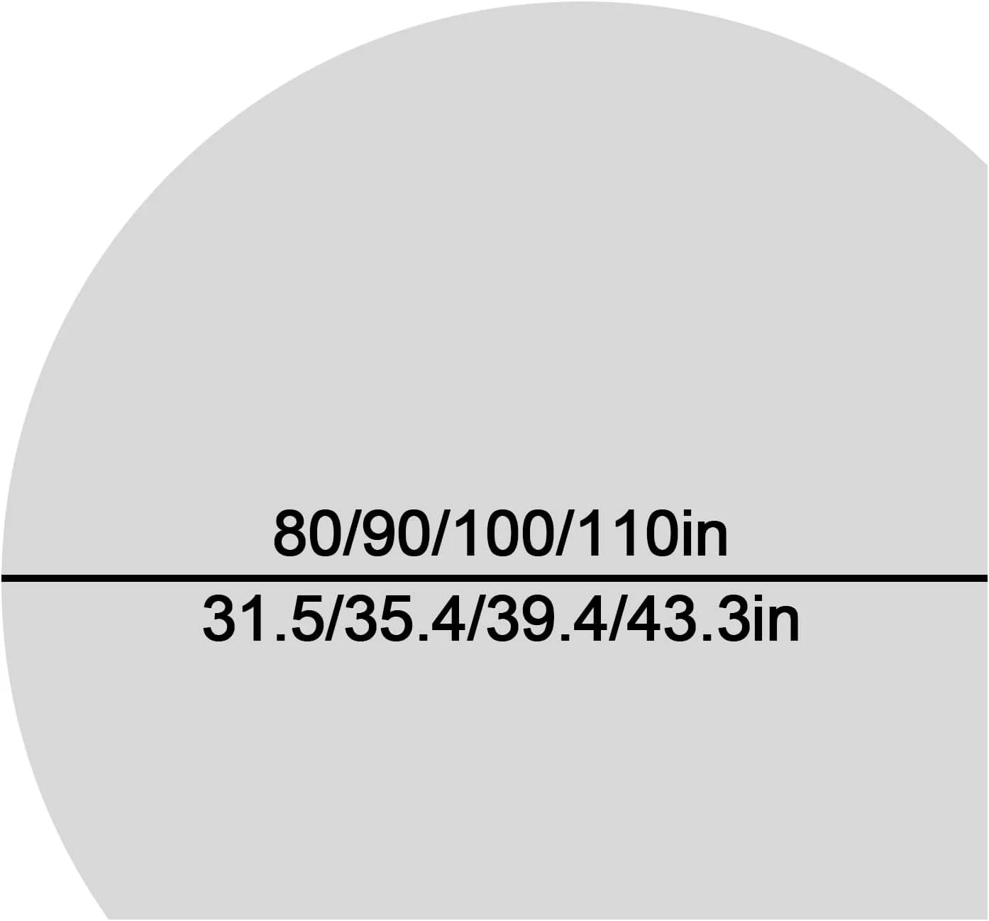آینه روشویی نوردار دایره ای، آینه دیواری گرد برای حمام، سه رنگ، آینه هوشمند ضد بخار لمسی برای حمام، اتاق نشیمن، ورودی (110 سانتی متر)