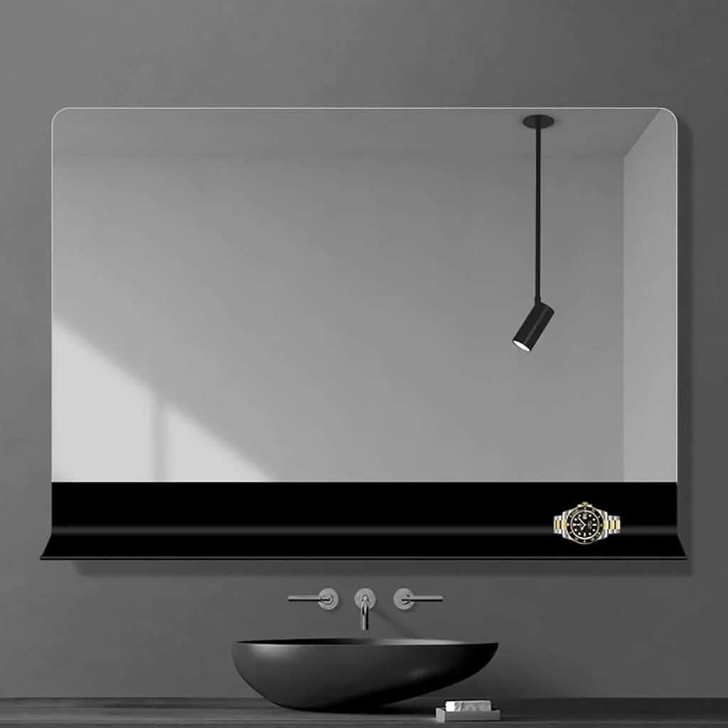 آینه دیواری با قفسه، آینه ضد انفجار بدون قاب، آینه دیواری، آینه حمام، آینه آرایش، آینه روشویی اتاق خواب، آینه دکور دیوار ورودی