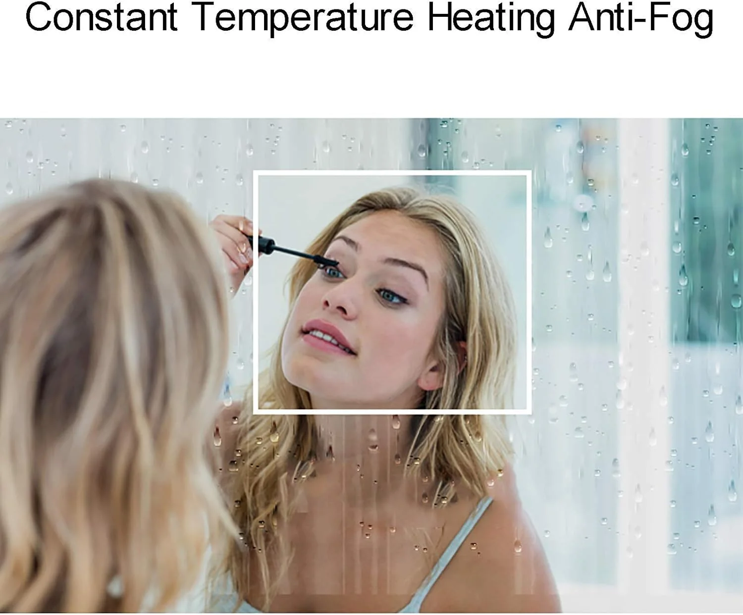 آینه گرد حمام نورپردازی شده FURLOU، آینه آرایشی اتاق خواب ضد بخار با 3 رنگ نور، حسگر لمسی و روشنایی قابل تنظیم، در اندازه های مختلف