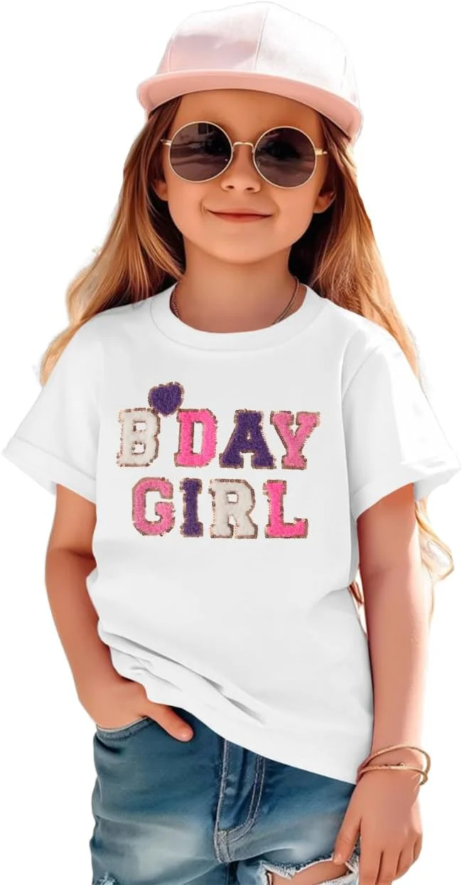 تی شرت تولد دخترانه، لباس آستین کوتاه تی شرت تولد دخترانه، لباس آستین کوتاه