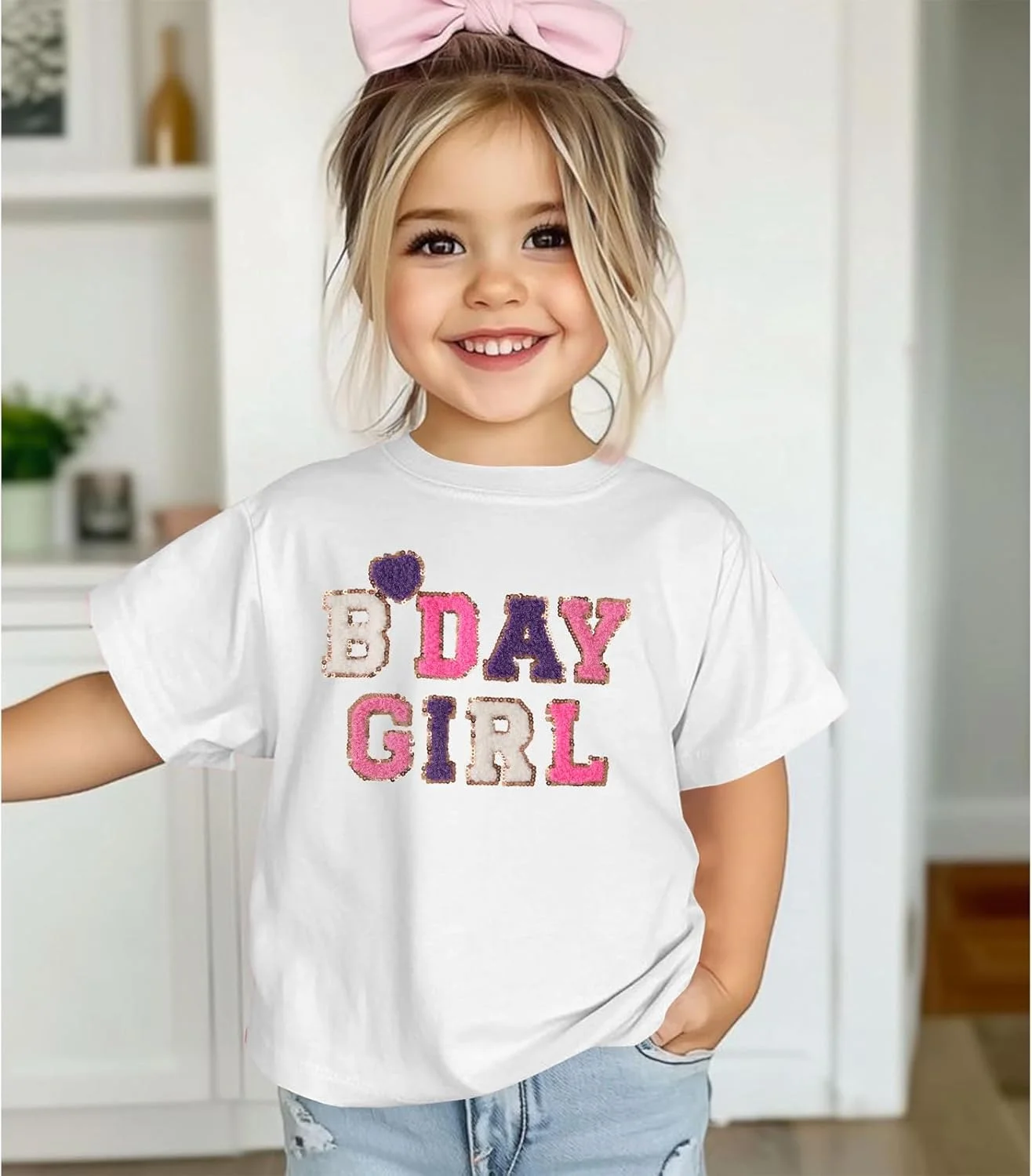 تی شرت تولد دخترانه، لباس آستین کوتاه
