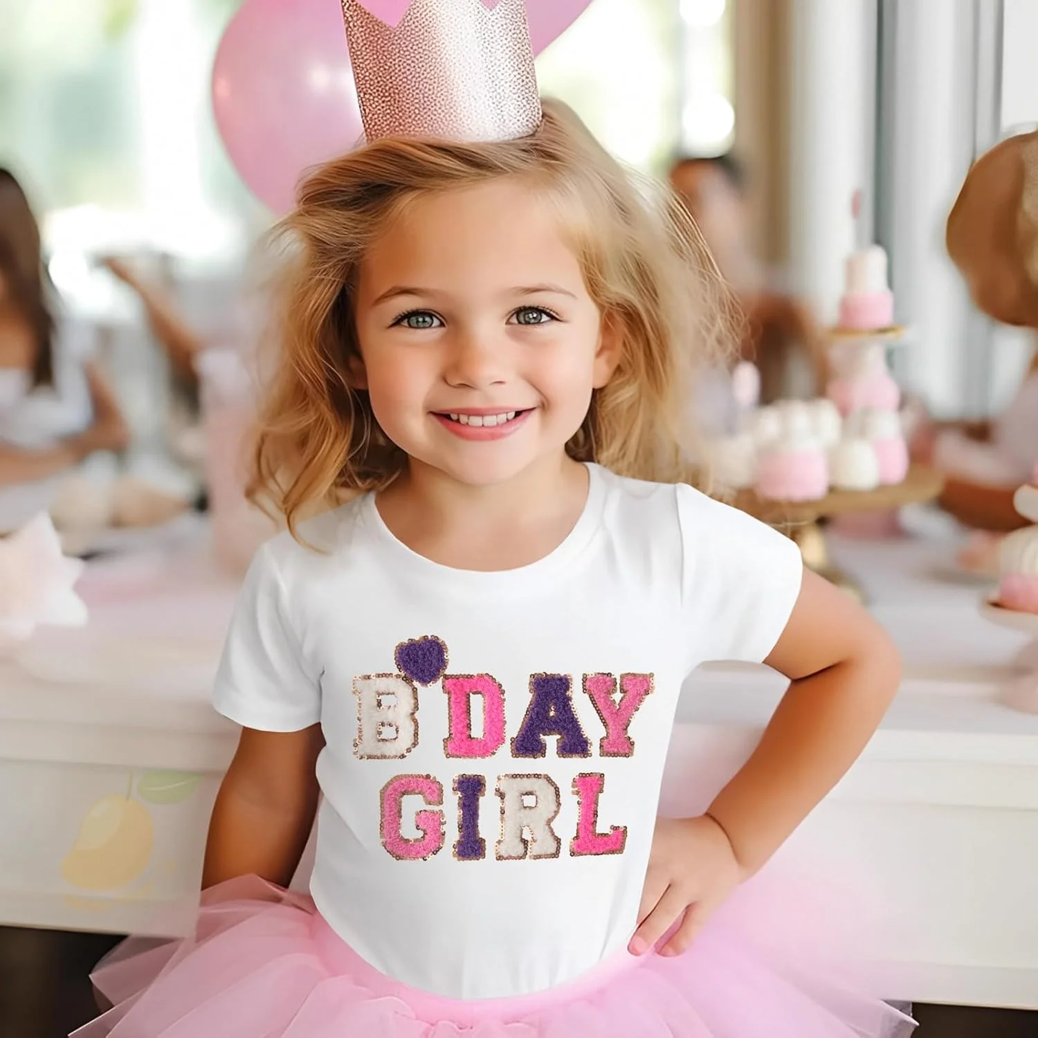 تی شرت تولد دخترانه، لباس آستین کوتاه