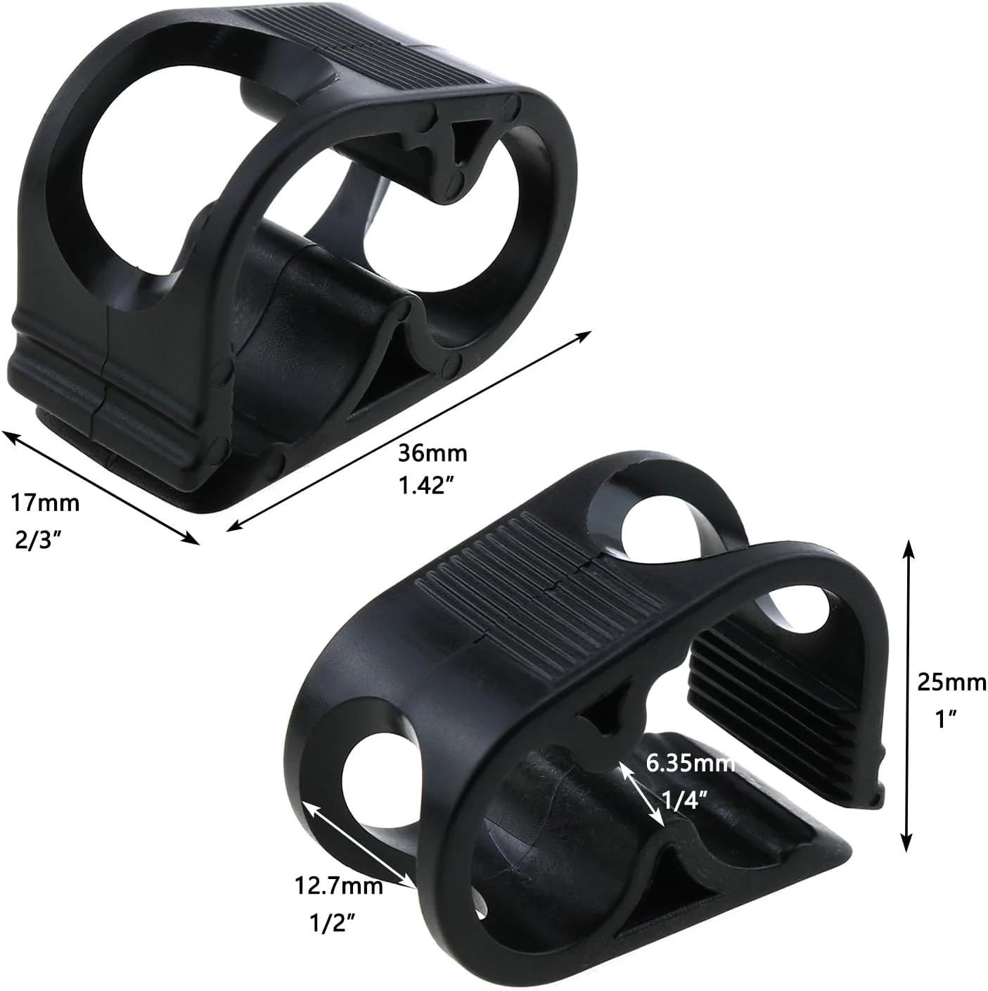 4 عدد بست شلنگ توقف OD لوله 6mm-12mm، بست آزمایشگاهی پلاستیکی قابل تنظیم کنترل جریان برای دستگاه پزشکی، ابزار تحلیلی و آزمایشگاه ها، مشکی