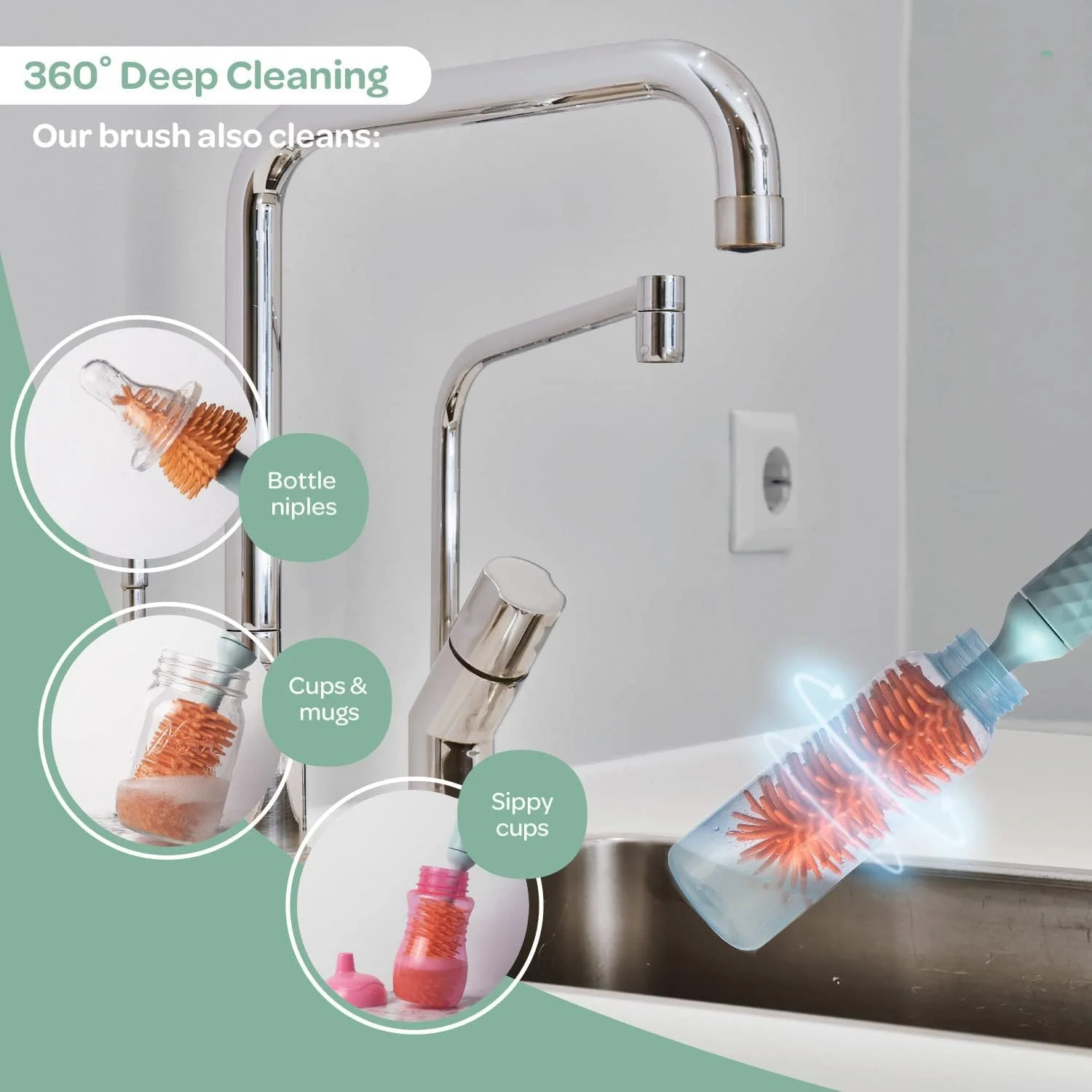 برس شیشه شور سیلیکونی برقی SYOSI، مجموعه برس شیشه شور شارژی، برس شیشه شور کودک، برس تمیز کننده شیشه، برس سرشیشه، برس تمیز کننده نی، مجموعه لوازم ضروری مسافرتی کودک