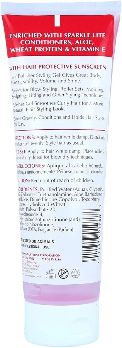 ژل حالت دهنده و براق کننده مو Fantasia با درخشش لایت، 255 میلی لیتر ژل حالت دهنده و براق کننده مو Fantasia با درخشش لایت، 255 میلی لیتر