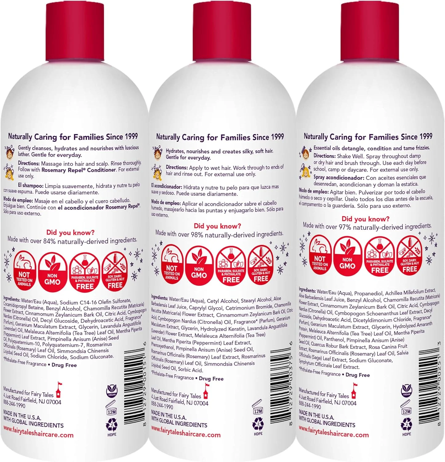 مجموعه شامپو، نرم کننده و اسپری نرم کننده مو روزانه کودکانه با رایحه رزماری – رایحه ای که کودکان دوست دارند. مجموعه شامپو، نرم کننده و اسپری نرم کننده مو روزانه کودکانه با رایحه رزماری – رایحه ای که کودکان دوست دارند.