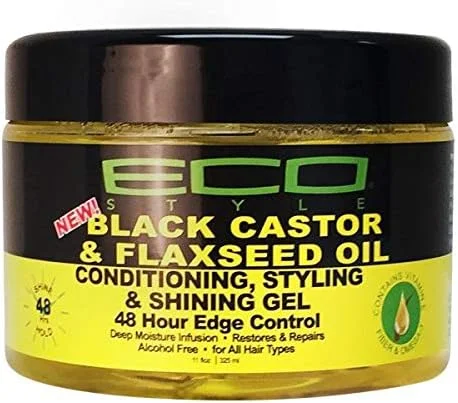 ژل حالت دهنده و براق کننده مو حاوی روغن کرچک سیاه و تخم کتان Nvey Eco Style، کنترل کننده لبه مو تا 48 ساعت (بسته 2 عددی) ژل حالت دهنده و براق کننده مو حاوی روغن کرچک سیاه و تخم کتان Nvey Eco Style، کنترل کننده لبه مو تا 48 ساعت (بسته 2 عددی)