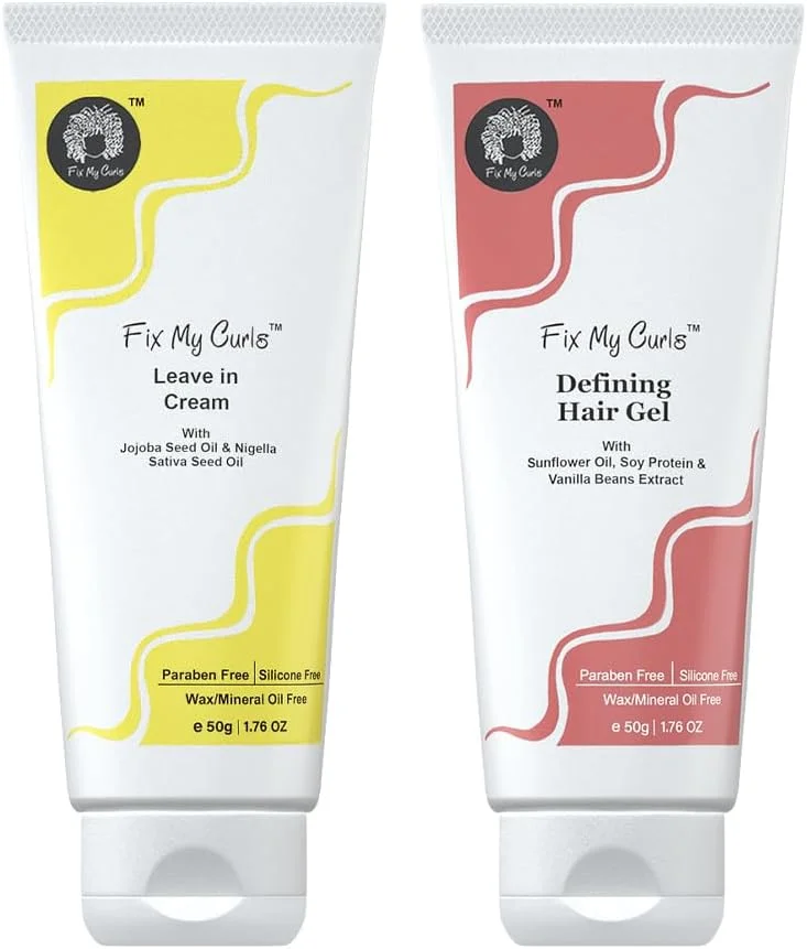 مجموعه حالت دهنده مو فیکس مای کرلز سایز مسافرتی حاوی ژل حالت دهنده و کرم مو برای موهای فر با تخلخل متوسط تا زیاد 2A - 2C، 50 گرم مجموعه حالت دهنده مو فیکس مای کرلز سایز مسافرتی حاوی ژل حالت دهنده و کرم مو برای موهای فر با تخلخل متوسط تا زیاد 2A - 2C، 50 گرم