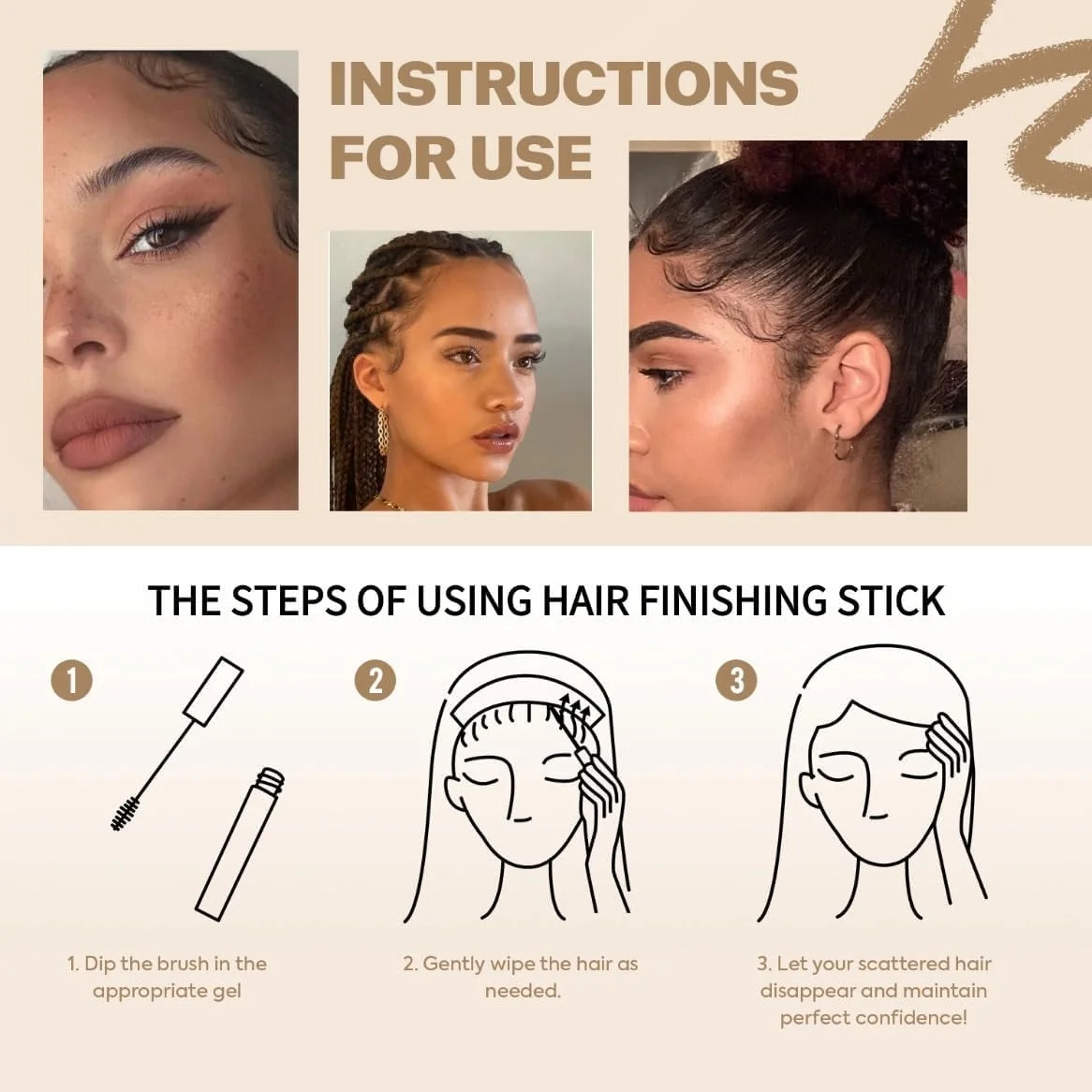 استیک حالت دهنده مو، استیک گیاهی طبیعی برای موهای وز شده، استیک واکس مرطوب کننده و براق کننده برای حالت دادن به مو، ریمل موی ژلی شفاف برای صاف و مرتب کردن موهای وز شده، بدون ایجاد چربی استیک حالت دهنده مو، استیک گیاهی طبیعی برای موهای وز شده، استیک واکس مرطوب کننده و براق کننده برای حالت دادن به مو، ریمل موی ژلی شفاف برای صاف و مرتب کردن موهای وز شده، بدون ایجاد چربی