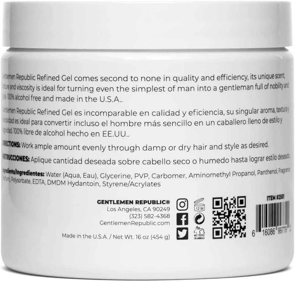 ژل حالت دهنده موی سر مردانه جنتلمن ریپابلیک، بسته 2 عددی، 454 گرمی، با قدرت نگهدارندگی بالا و درخشان کننده ژل حالت دهنده موی سر مردانه جنتلمن ریپابلیک، بسته 2 عددی، 454 گرمی، با قدرت نگهدارندگی بالا و درخشان کننده