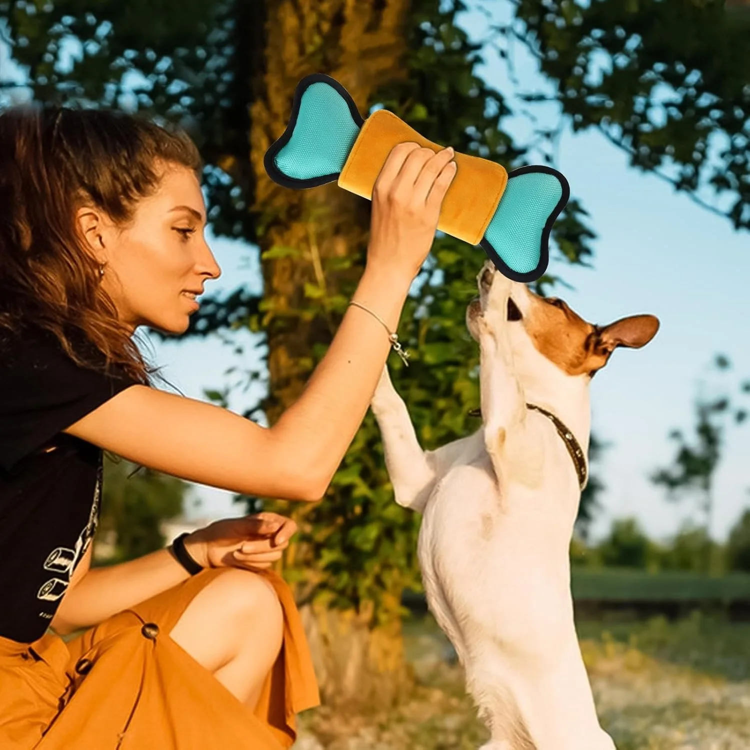 اسباب بازی های تعاملی پخش کننده تشویقی سگ - پخش کننده تشویقی تعاملی سگ، بازی های پازلی لوازم غذاخوری صدا برای رفع بی حوصلگی آموزش غنی سازی سالم توله سگ بزرگ برای مشغول نگه داشتن آنها