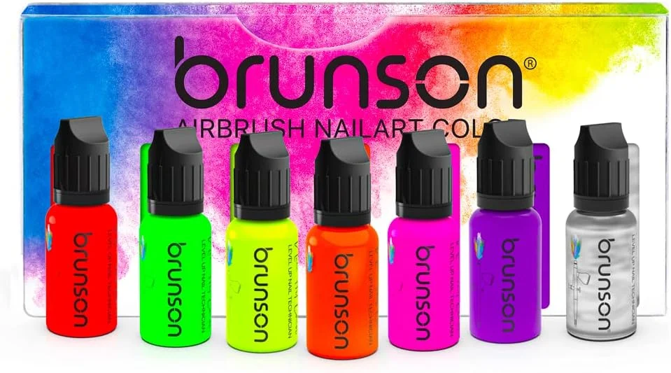 جوهر طراحی ناخن برانسون، رنگ ایربراش، رنگ اکریلیک، لاک ناخن/پیگمنت برای مدل، سرگرمی، صنایع دستی، چرم و نقاشی کفش، نقاشی با شابلون ناخن BACNC جوهر طراحی ناخن برانسون، رنگ ایربراش، رنگ اکریلیک، لاک ناخن/پیگمنت برای مدل، سرگرمی، صنایع دستی، چرم و نقاشی کفش، نقاشی با شابلون ناخن BACNC