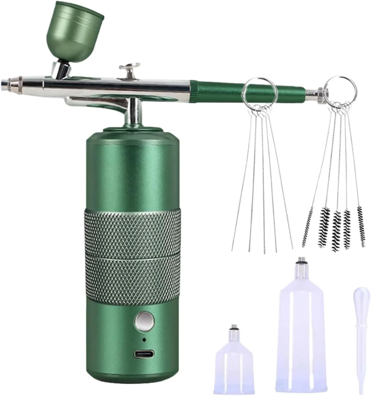 ایربراش برای ناخن، ایربراش بی سیم | دستگاه رنگ پاش بی سیم برای آرایش مو، نقاشی دیواری، کفش، کیک، ماشین، مبتدی، آرایشگر، تزئین، سرگرمی