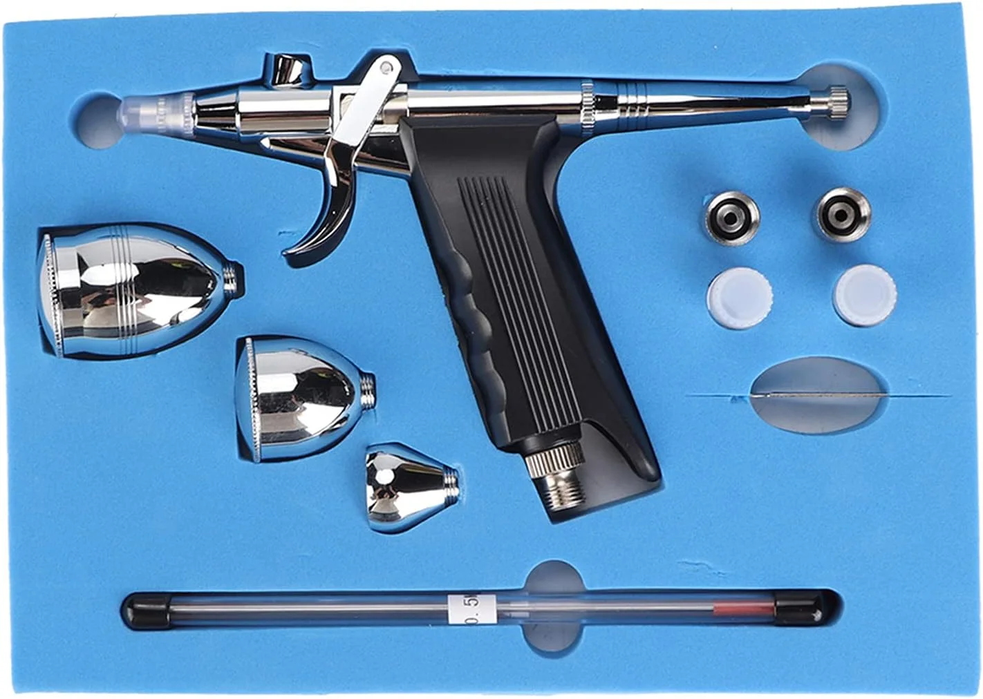 ست ایربراش برای تزئین کیک، نقاشی هنری - ایربراش دوال اکشن - ست ایربراش برای مبتدیان، ایربراش مسی، ایده آل برای آثار هنری، طراحی ناخن، زیبایی، بدن