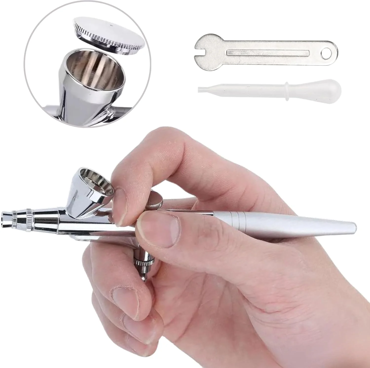 تفنگ ایربراش قابل حمل با سیستم تغذیه گرانشی، قلم ایربراش ناخن، تفنگ اکسیژن، کیت آرایش ابریشمی اسپری رنگ Aerografo para Reposteria Aerografos para Pintar Profesional تفنگ ایربراش قابل حمل با سیستم تغذیه گرانشی، قلم ایربراش ناخن، تفنگ اکسیژن، کیت آرایش ابریشمی اسپری رنگ Aerografo para Reposteria Aerografos para Pintar Profesional