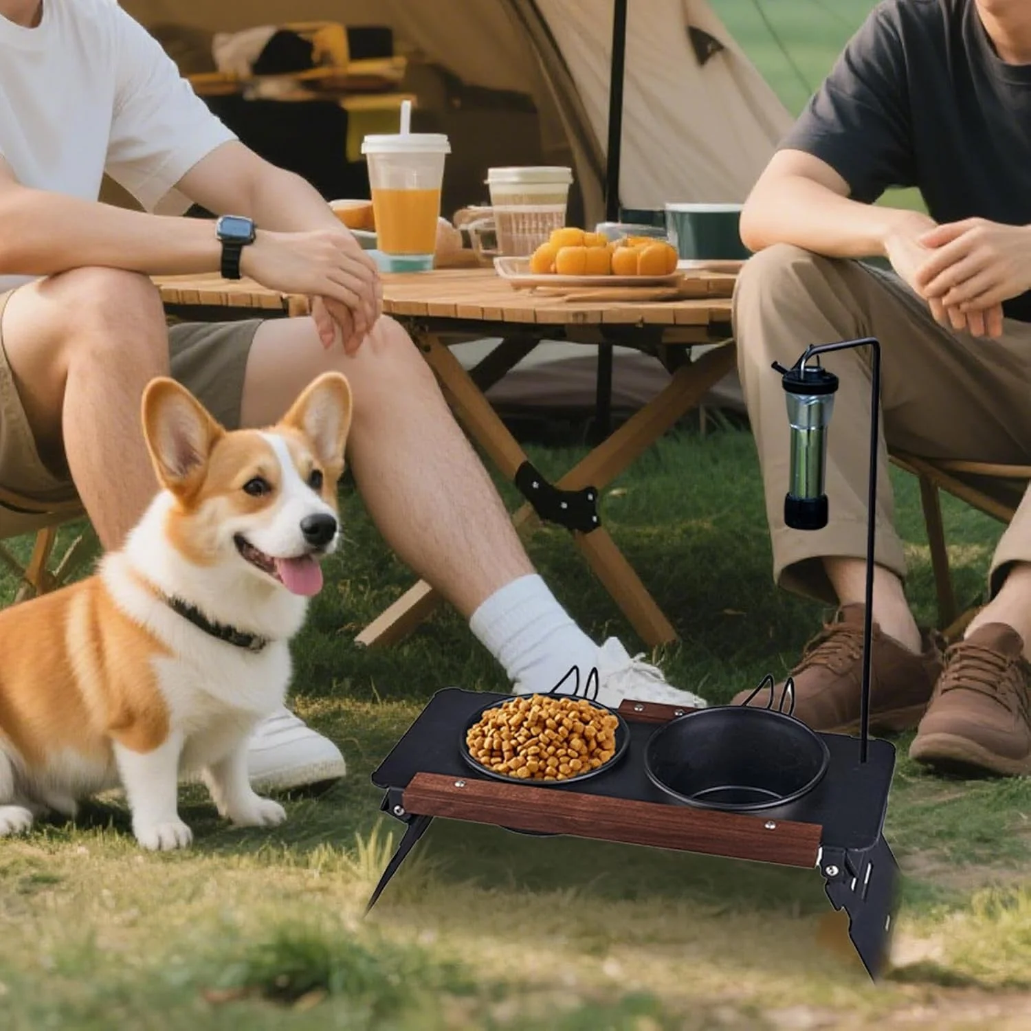 پایه ظرف غذای سگ | ایستگاه غذادهی قابل تنظیم و قابل حمل سگ | ایستگاه غذادهی حیوانات خانگی برای خوردن آب و غذا در خانه، حیاط، داخل و خارج از منزل پایه ظرف غذای سگ | ایستگاه غذادهی قابل تنظیم و قابل حمل سگ | ایستگاه غذادهی حیوانات خانگی برای خوردن آب و غذا در خانه، حیاط، داخل و خارج از منزل