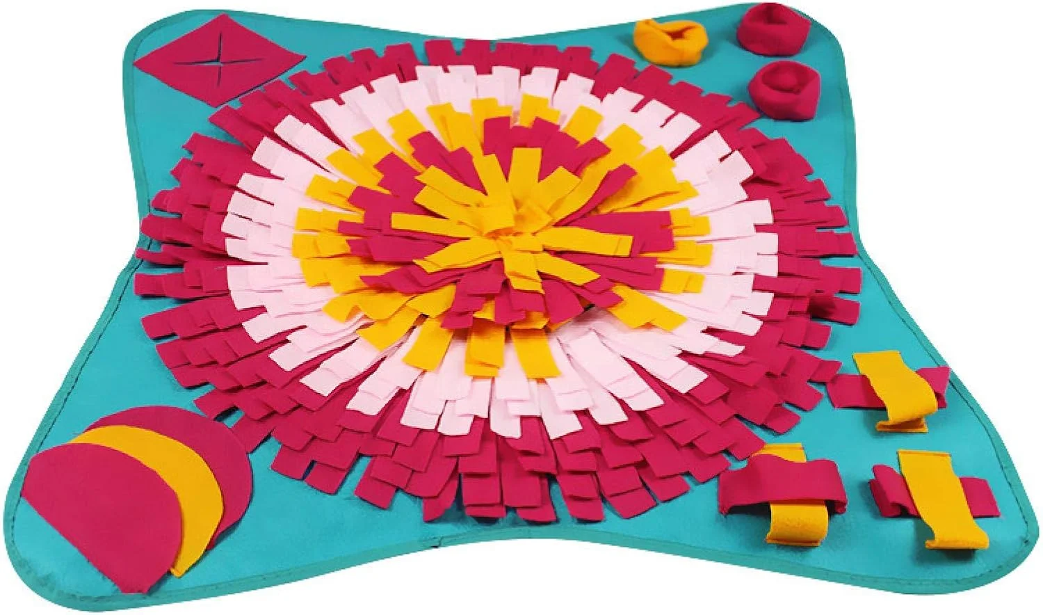 پد جستجوی غذا برای سگ ها، اسباب بازی های پازلی تعاملی سگ، جایگزین پد غذای توله سگ برای پیاده روی سگ ها، توسعه مهارت های طبیعی جستجو، آموزش توله سگ ها با تشویقی برای سگ های نژاد کوچک و متوسط