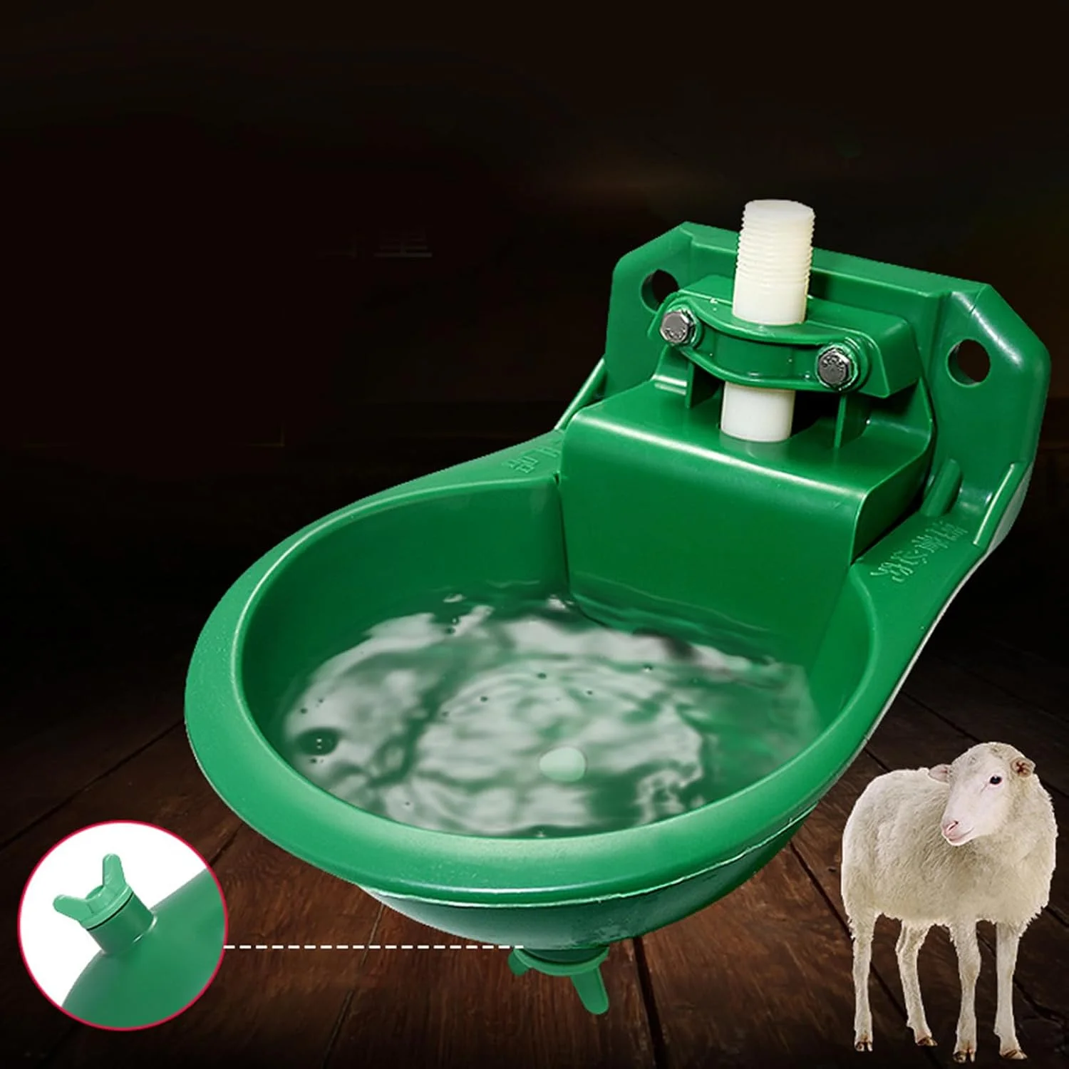 کاسه آب اتوماتیک - کاسه آب اتوماتیک سگ 500 میلی لیتری - آبشخور دام، آبخوری اسب، دستگاه پخش آب حیوانات، تجهیزات تغذیه طیور برای گوسفند