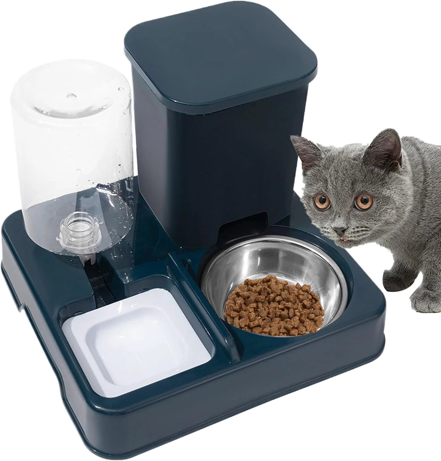 ظرف غذای اتوماتیک گربه | ظرف های خودکار غذا و آب گربه، لوازم حیوانات خانگی، سیستم توزیع غذا و آب برای توله سگ ها و بچه گربه های کوچک تا متوسط
