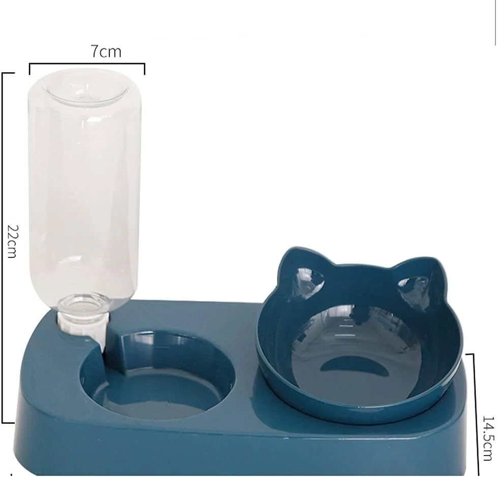 ظروف مرتفع حیوانات خانگی، ظروف دوتایی بادوام برای سگ، پایه بلند، لوازم غذا و آب، ظرف غذای سگ، لوازم حیوانات خانگی (رنگ: C)