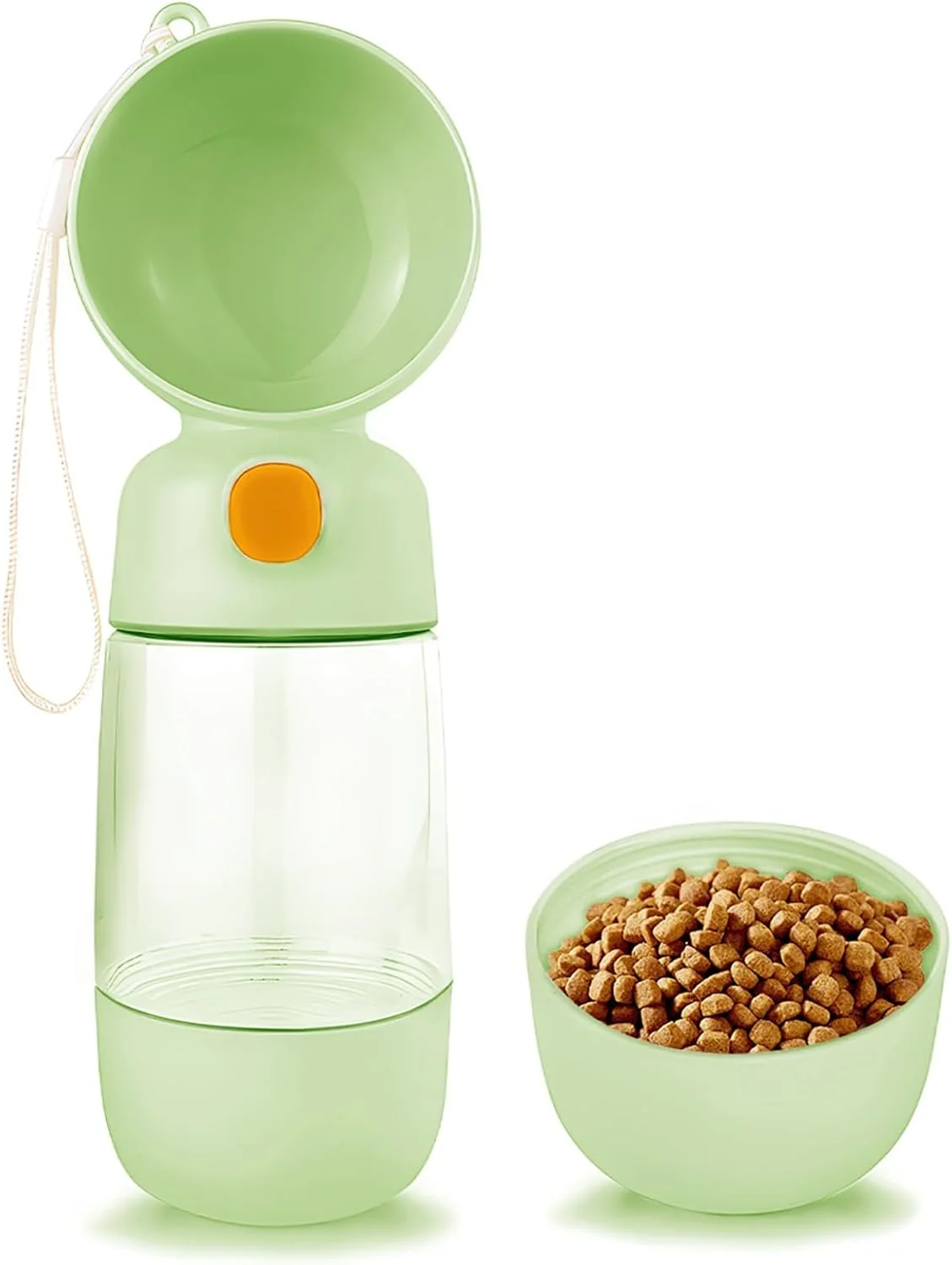 ظرف آب قابل حمل سگ BIGTHREE، بطری آب چند منظوره حیوانات خانگی با کاسه، ضد نشت و بادوام، ایده آل برای پیاده روی و مسافرت.