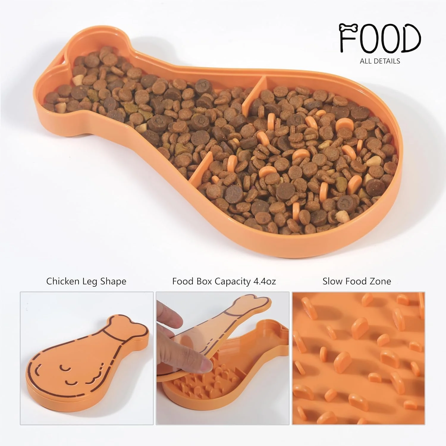 بطری آب قابل حمل 2 در 1 سگ BIGTHREE، بطری آب مسافرتی سگ، فنجان نوشیدنی دو لایه حیوانات خانگی، مناسب برای تامین آب، غذا، تغذیه آهسته و غیره در طول فعالیت های خارج از منزل.