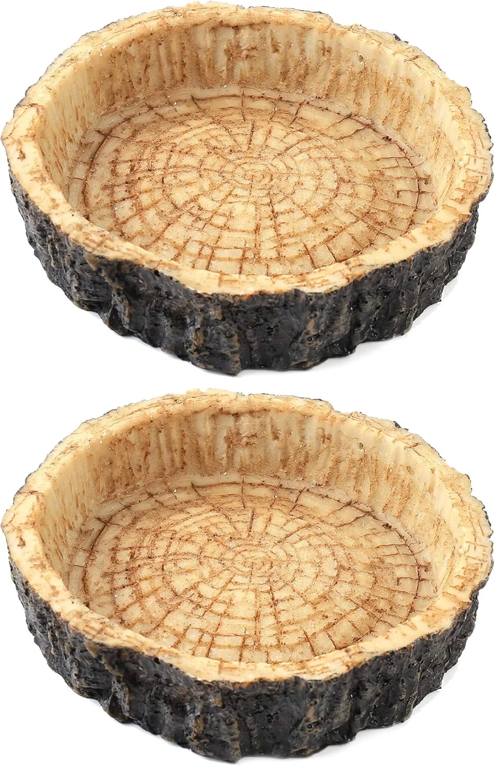 ظروف غذای خزندگان CalPalmy بسته 2 عددی - ظروف آب و غذای خزندگان، ظرف غذای جدید برای مارمولک ها، اژدهای ریش دار جوان، مارهای کوچک و غیره - ساخته شده از پلاستیک فاقد BPA