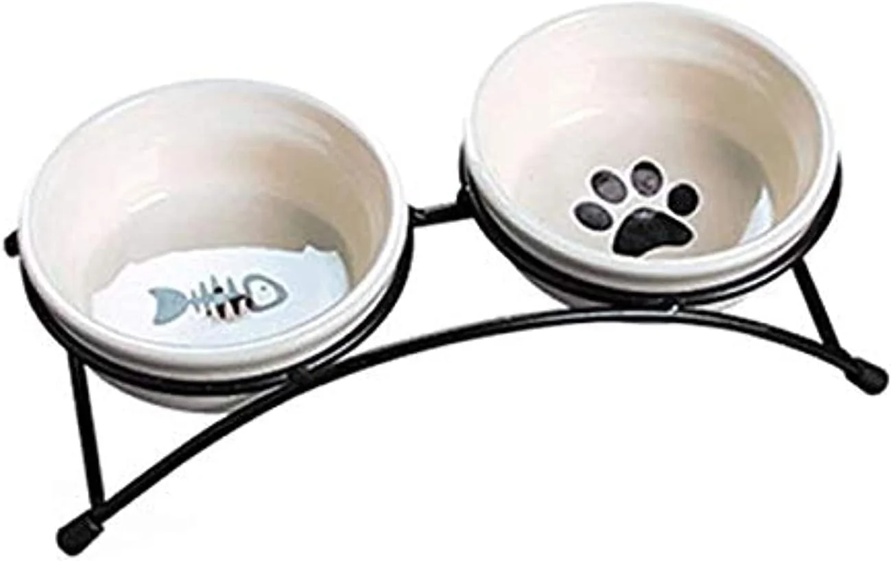 ظرف غذای سرامیکی حیوانات خانگی طرح کارتونی