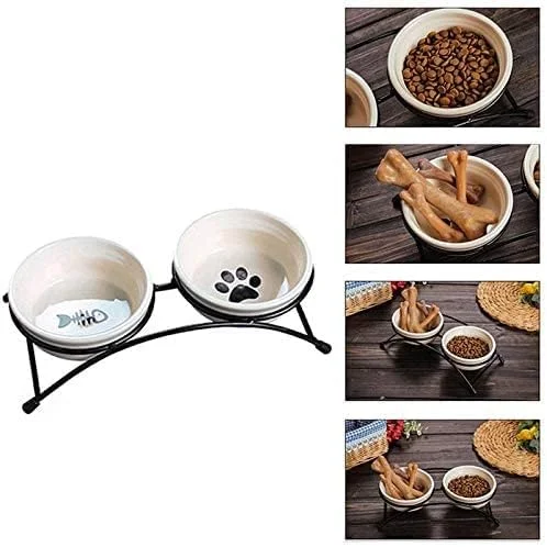 ظرف غذای سرامیکی حیوانات خانگی طرح کارتونی