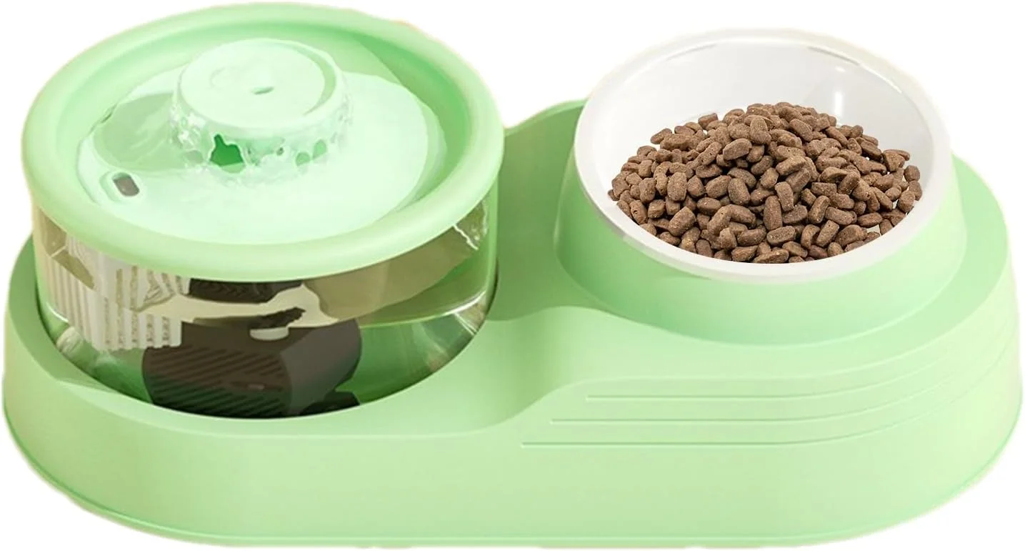 ظرف غذا و آب گربه، ظرف آب اتوماتیک 2 در 1 گربه، طراحی شیبدار برای محافظت از گردن، طراحی بی صدا، لوازم غذا و آب برای استفاده خانگی ظرف غذا و آب گربه، ظرف آب اتوماتیک 2 در 1 گربه، طراحی شیبدار برای محافظت از گردن، طراحی بی صدا، لوازم غذا و آب برای استفاده خانگی