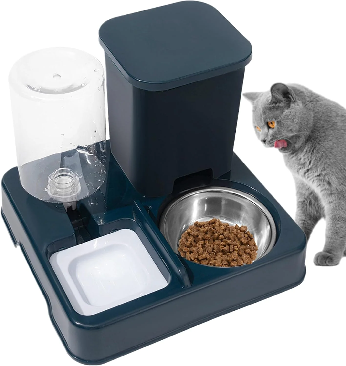ظرف غذا و آب اتوماتیک گربه، سیستم توزیع غذا و آب حیوانات خانگی، لوازم کوچک تا متوسط برای بچه گربه ها و توله سگ ها