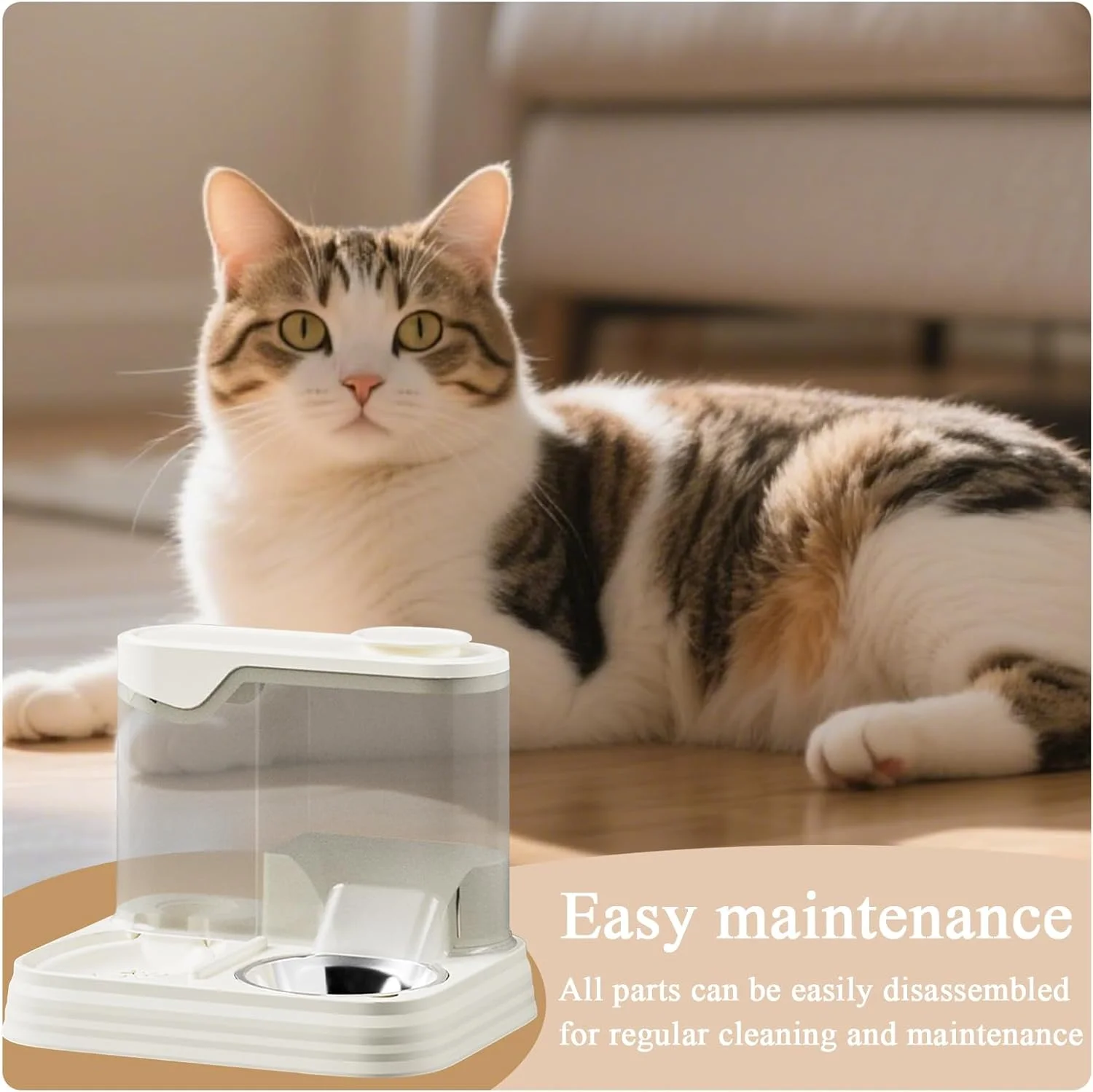 ظرف آب سگ و توزیع کننده غذا - ست کاسه آب و غذای سگ اتوماتیک | لوازم تغذیه حیوانات خانگی با ظرفیت بزرگ برای مسافرت، خانه و فضای داخلی