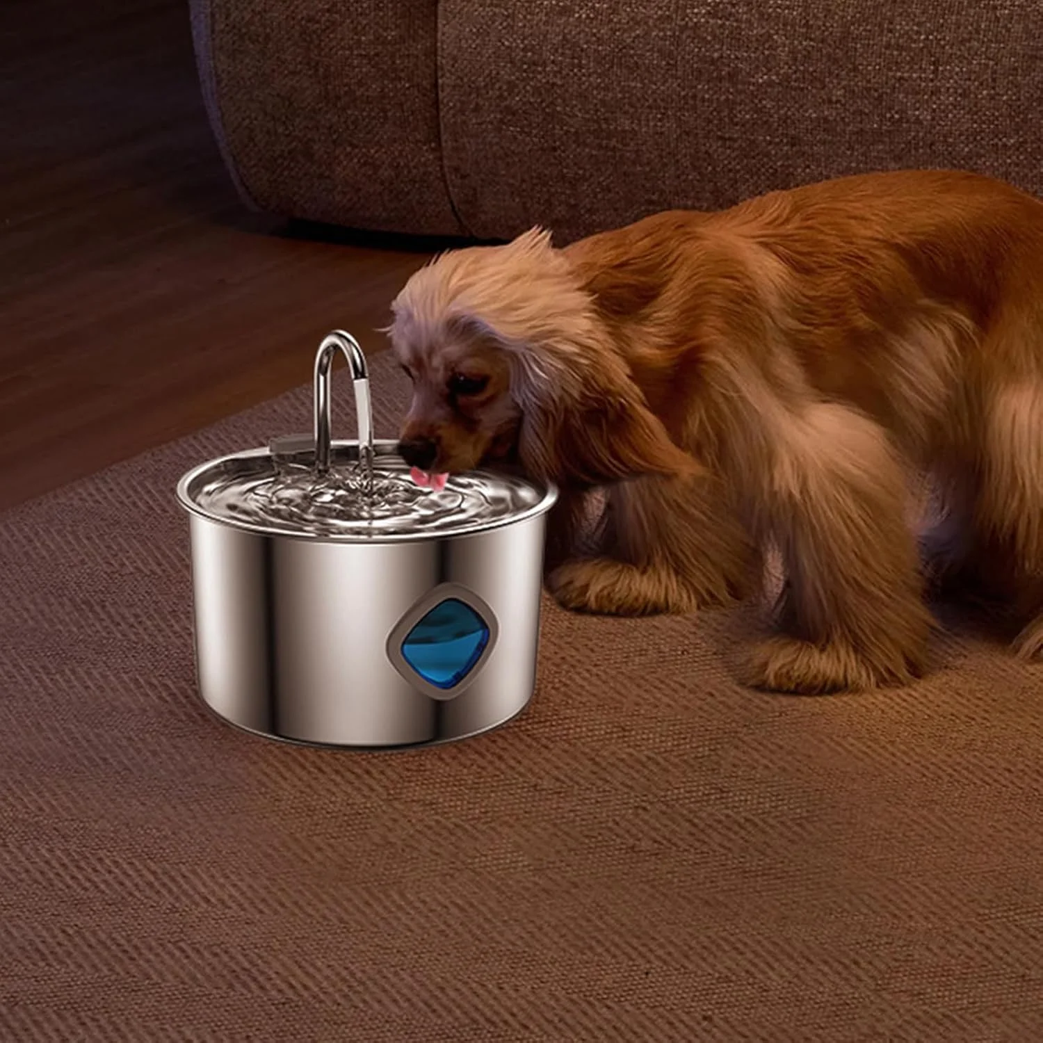 آبخوری فواره ای گربه - آبخوری سگ 3.2 لیتری | دستگاه پخش کننده اتوماتیک لوازم حیوانات خانگی برای نوشیدن توله سگ، بچه گربه، نژادهای بزرگ، متوسط و کوچک در داخل خانه
