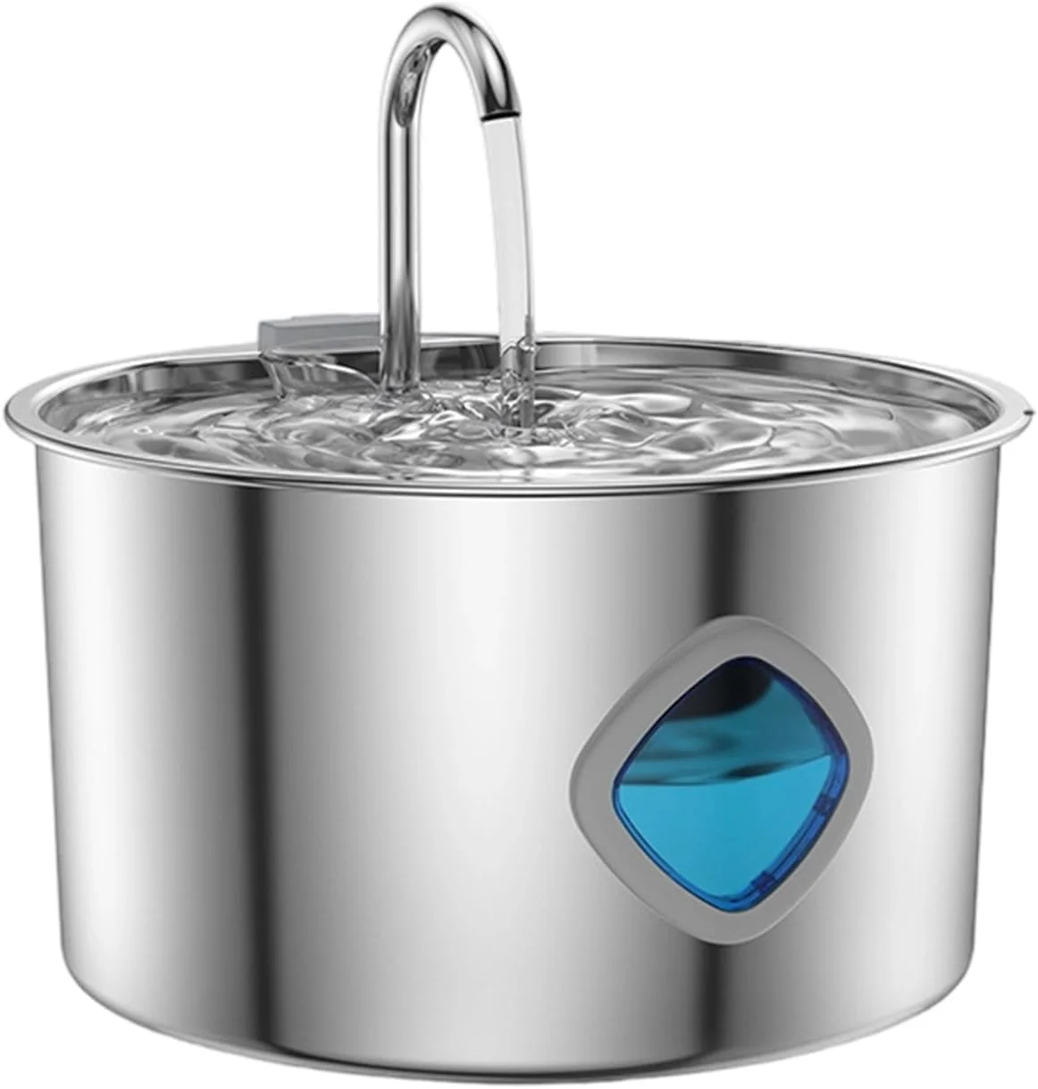 آبخوری اتوماتیک حیوانات خانگی استیل - ظرفیت 3.2 لیتر، مناسب سگ و گربه، منبع تغذیه خودکار، مناسب توله سگ، بچه گربه، نژادهای بزرگ، متوسط و کوچک