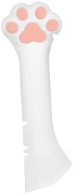 قاشق غذای حیوانات خانگی سیلیکونی صورتی، درب بازکن قوطی غذای گربه، قاشق کوتاه برای غذای مرطوب یا خشک سگ و گربه به همراه کاردک کوچک، لوازم غذا دادن و آب دادن