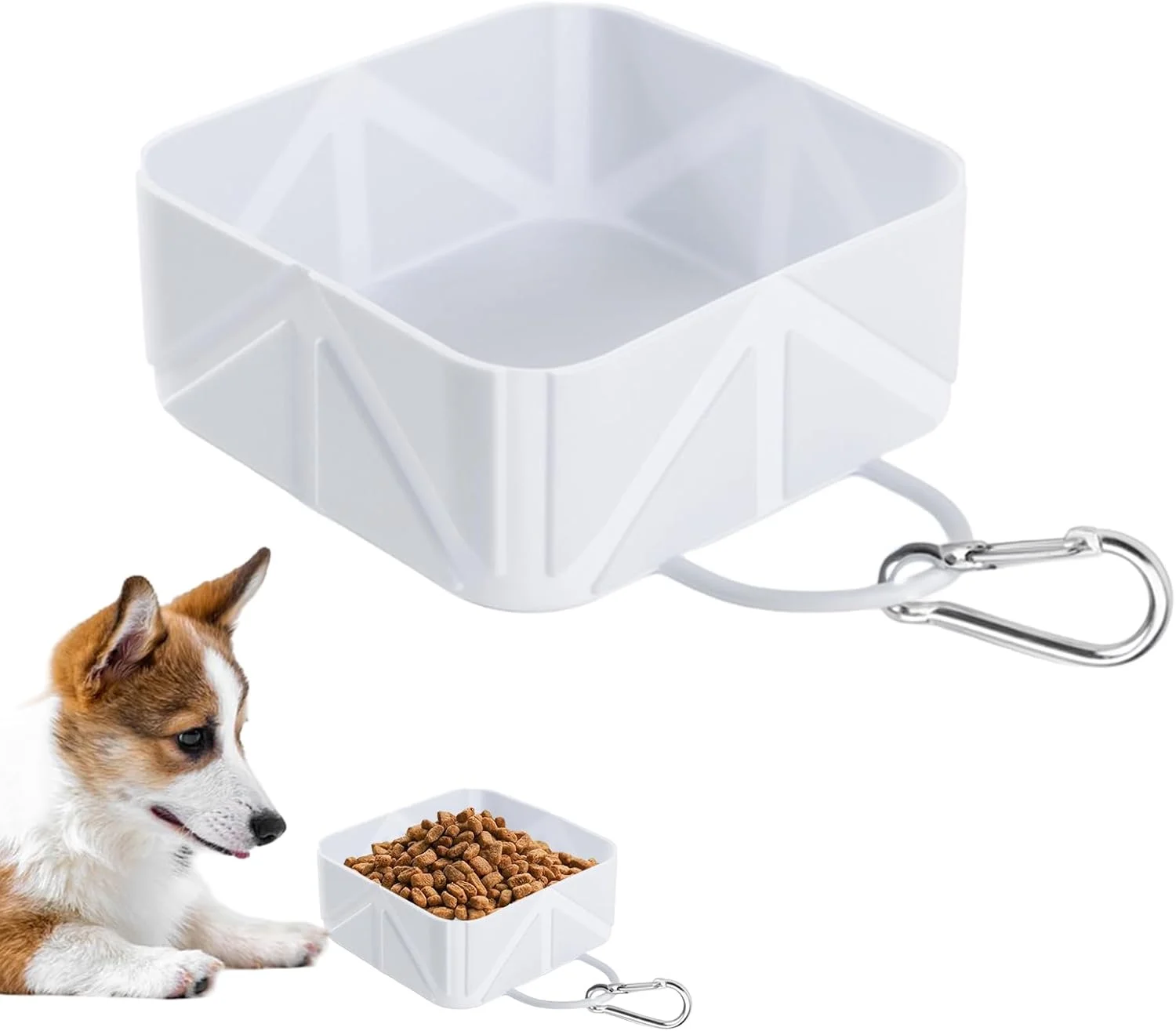 ظرف آب سگ مسافرتی، ظرف غذای تاشو حیوانات خانگی | ظرف آب و غذای 500 میلی لیتری برای سگ ها و گربه های کوچک و متوسط، مناسب ماشین، قایق، مسافرت، پیاده روی، کمپینگ و ساحل ظرف آب سگ مسافرتی، ظرف غذای تاشو حیوانات خانگی | ظرف آب و غذای 500 میلی لیتری برای سگ ها و گربه های کوچک و متوسط، مناسب ماشین، قایق، مسافرت، پیاده روی، کمپینگ و ساحل