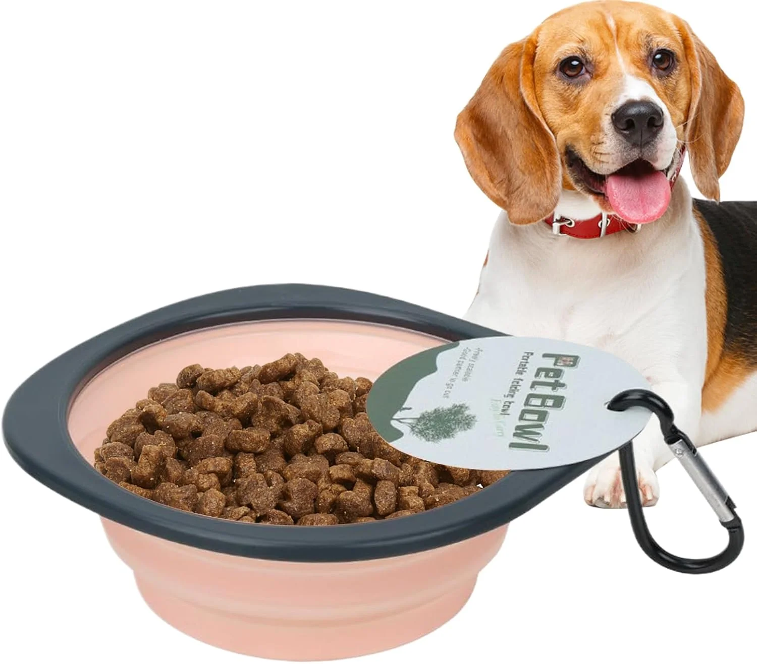 کاسه تاشو سگ | ظرف تاشو آب قابل حمل، لوازم تغذیه، ظرف آب، ظرف غذای حیوانات خانگی برای گربه ها، کمپینگ، پیاده روی، مسافرت