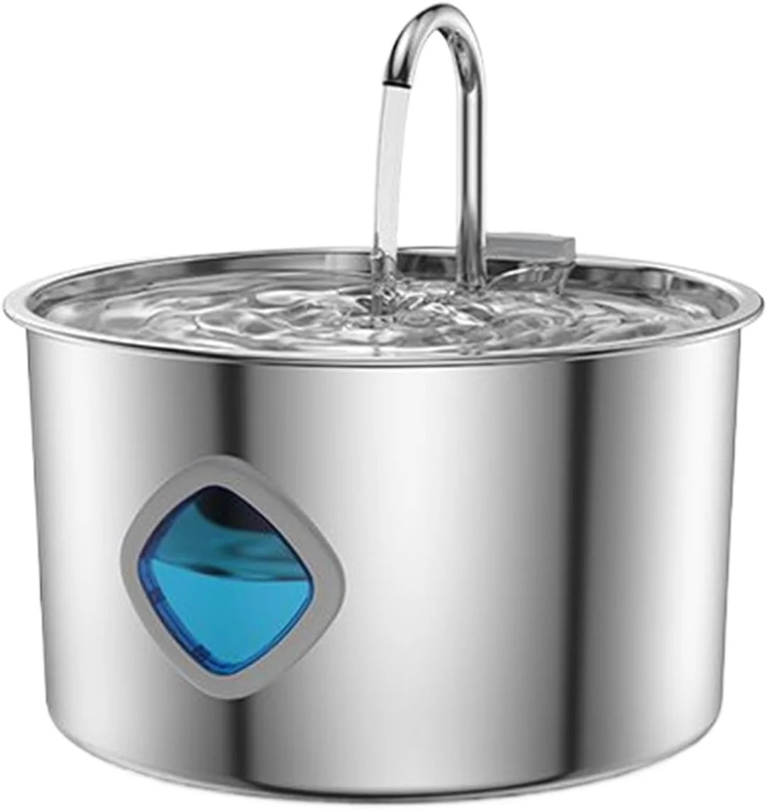 آبخوری فواره ای گربه | آبخوری 3.2 لیتری برای گربه های داخل خانه - دستگاه پخش خودکار لوازم حیوانات خانگی برای نوشیدن توله سگ، بچه گربه، نژادهای بزرگ، متوسط و کوچک