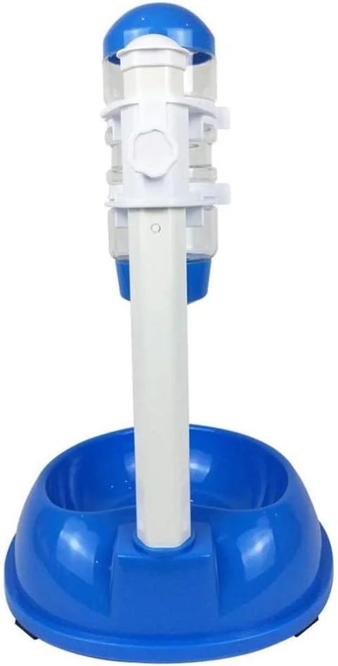 آبخوری اتوماتیک سگ و گربه با بطری پلاستیکی 500 میلی لیتری، لوازم جانبی حیوانات خانگی (رنگ: آبی)