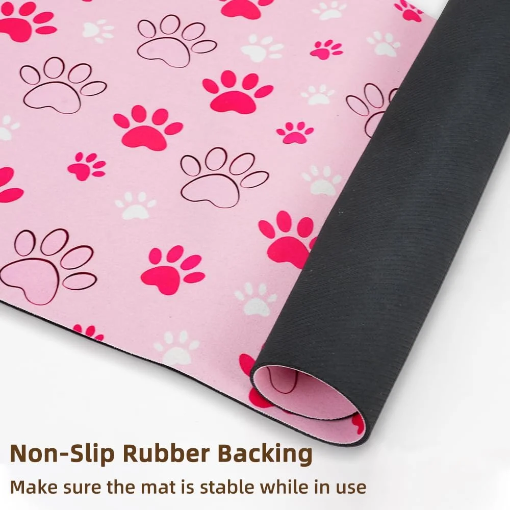 پد تغذیه حیوانات خانگی - پد جاذب سگ برای کاسه غذا و آب، پد پخش کننده سریع خشک بدون لک برای سگ ها و گربه ها، زیرانداز لوازم حیوانات خانگی شایان ستایش برای نوشیدنی های کثیف (30x50 سانتی متر) پد تغذیه حیوانات خانگی - پد جاذب سگ برای کاسه غذا و آب، پد پخش کننده سریع خشک بدون لک برای سگ ها و گربه ها، زیرانداز لوازم حیوانات خانگی شایان ستایش برای نوشیدنی های کثیف (30x50 سانتی متر)