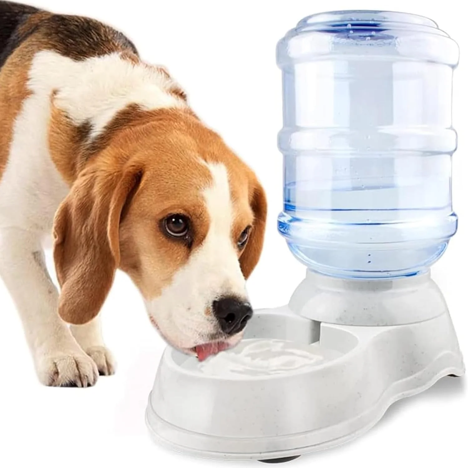 ایستگاه آبخوری اتوماتیک حیوانات خانگی هالامودو، مناسب سگ، گربه و سایر حیوانات، شامل بطری آب، کاسه و پایه ایستگاه آبخوری اتوماتیک حیوانات خانگی هالامودو، مناسب سگ، گربه و سایر حیوانات، شامل بطری آب، کاسه و پایه