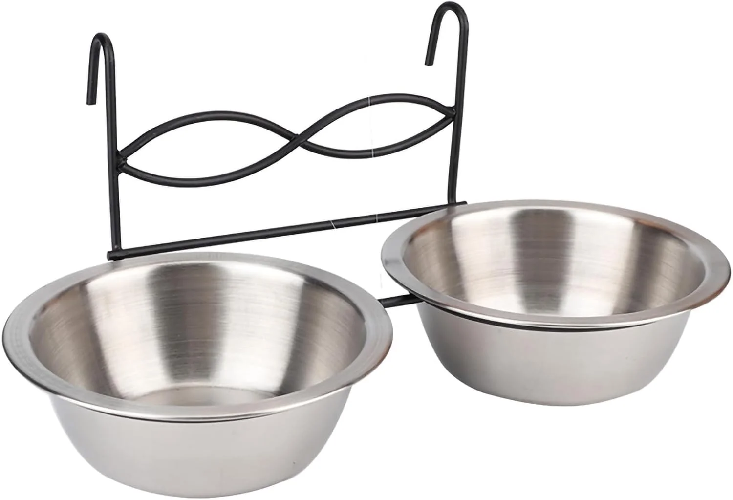 ظروف آویز حیوانات خانگی، ظروف استیل غذا و آب، ظرف غذای جداشدنی قفس سگ، ظروف غذاخوری و نوشیدنی آویز با قلاب ظروف آویز حیوانات خانگی، ظروف استیل غذا و آب، ظرف غذای جداشدنی قفس سگ، ظروف غذاخوری و نوشیدنی آویز با قلاب